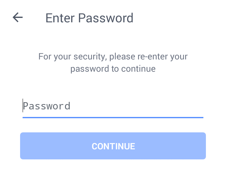 password