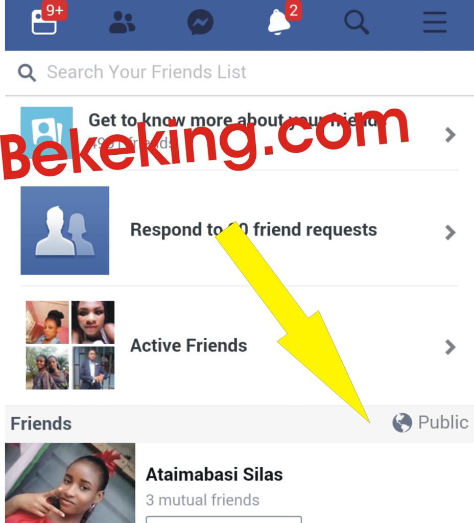 hide friends list on facebook